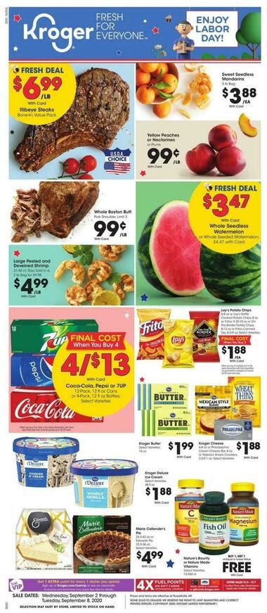 Kroger weekly ad shreveport - SNAP EBT Accepted for Pickup & Delivery. Shop the same deals and savings you’d find in-store with convenient pickup or delivery, and pay with your SNAP EBT card when you check out online or in the app. Simply follow the instructions below to add your card as a payment method for your existing account, or create a new account to get started.